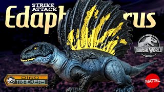 2022 Mattel Jurassic World Dino Trackers Strike Attack Edaphosaurus Review [upl. by Ahseina508]