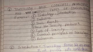 Toxicology  Basic concepts principles and various types of toxicology ll MSc 3 sem zoology notes [upl. by Lemmuela82]