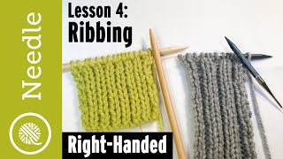 How to Knit  Ribbing 1x1 and 2x2  Lesson 4 [upl. by Erodavlas758]