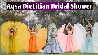 Marium pervaiz amp kainat Faisal friend dietitian aqsa bridal shower complete video  MA Khan [upl. by Dreyer]