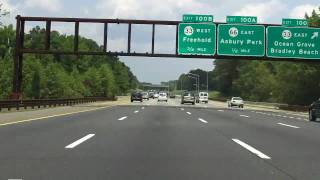 Garden State Parkway Exits 98 to 102 northbound [upl. by Carolan]