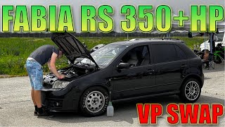 FABIA RS 350HP VP SWAP DRAG RACING ON HOOSIER AND MORE [upl. by Lester]