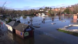 Stourport flooded early 2023 [upl. by Ahsaela]