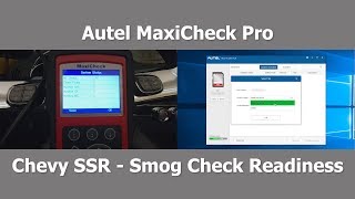 Autel MaxiCheck Pro  Smog Check Readiness  IM Readiness [upl. by Dall]