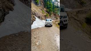 Chakrata snowfall  uttarakhand youtubeshorts uttarakhand up news snowfall scorpio [upl. by Sahc]