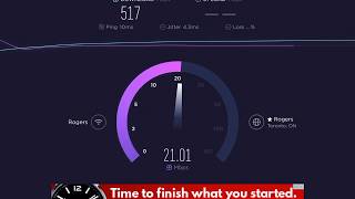 Speed test of my Rogers cable internet 500 mbps 20 mbps [upl. by Gratiana]