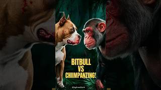 Pitbull Vs Chimpanzee Fight 😡🥵 shorts dogbreed [upl. by Towney]