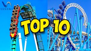 Top 10 BEST Roller Coasters by Vekoma Rides 2024 [upl. by Ayiotal]