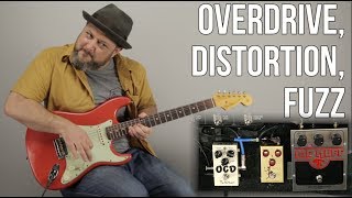 Overdrive Distortion Fuzz Whats the Difference Marty Music Gear Thursday [upl. by Whitelaw]