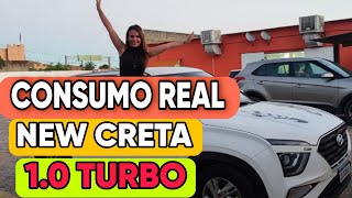 CONSUMO REAL DO NEW CRETA 10 TURBO DENTRO DA CIDADE E GANHOS VALEU A PENA [upl. by Nhguavaj]