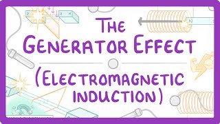 GCSE Physics  Generator Effect  Electromagnetic Induction 81 [upl. by Monjan864]