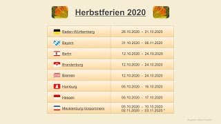 Herbstferien 2020 [upl. by Jorrie352]