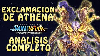 EXCLAMACION DE ATHENA ANALISIS COMPLETO COSMO HABILIDADES EQUIPOS Saint Seiya Awakening [upl. by Hilary617]