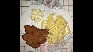 Schnitzel mit Nudel RezeptSnicle sa makaronama recept [upl. by Crain852]