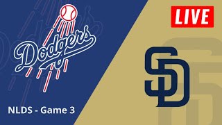 Los Angeles Dodgers vs San Diego Padres Live Stream  MLB Baseball NLDS  Game 3 [upl. by Aineg]