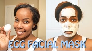 How To Remove Blackheads and Tighten Pores  Egg Facial Mask [upl. by Nevak135]