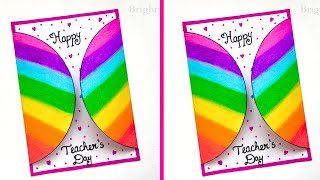 Teachers day greeting card making ideas  Teachers day card  Cute teachers day card [upl. by Solim]