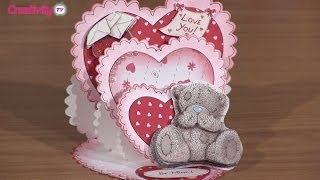 How To Make a Triple Easel Card  docrafts Creativity TV [upl. by Pernick]