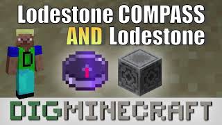 Lodestone Compass and Lodestone in Minecraft Nether Update [upl. by Johnny]