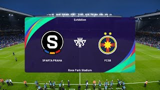 Sparta Praha vs FCSB 06082024 UEFA Champions League PES 2021 [upl. by Duky635]