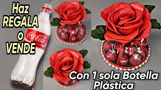 Genial Idea para REGALAR o VENDER en SAN VALENTÍN Reutilizando BOTELLA PLÁSTICA Fácil y Rápido [upl. by Pedro908]