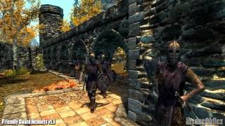 Skyrim Mod Friendly Guard Helmets [upl. by Narba273]