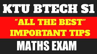 MATHS EXAM KTU BTECH S1 MR ENGINEER [upl. by Mccollum]