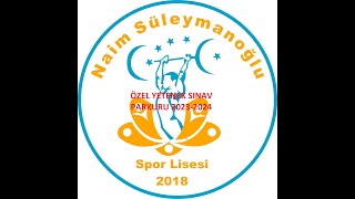 NAİM SÜLEYMANOĞLU SPOR LİSESİ ÖZEL YETENEK SINAV PARKURU 2024 [upl. by Malliw945]