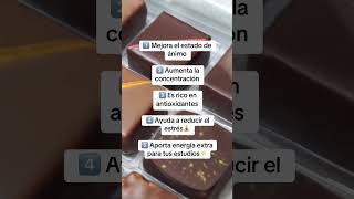 Beneficios del chocolate 🍫 en el estudio [upl. by Afrikah]