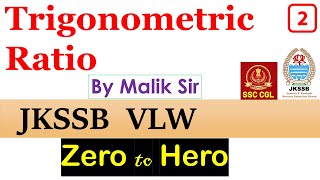 Trigonometric ratio  Standard Identities JKSSB VLWSSC CGL RRB NTPC JKSSB L2 [upl. by Izaak]