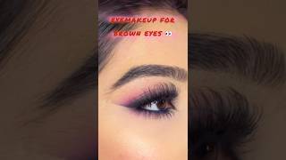 Make your BROWN eyes POP eyemakeup makeup beauty fyp [upl. by Aidnama10]