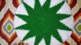 How to Knit a Two Color ThalposhMatDesign2Hindi [upl. by Drucilla177]