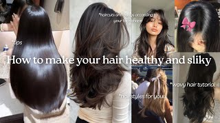 Hair care tips haircuts and bangs according to your face shape‚hairstyles and wavy hair routine [upl. by Nester102]