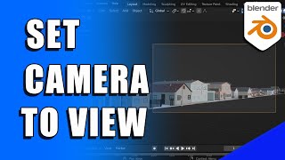 How to Set Camera to Current View in Blender 3D Micro Tip [upl. by Sobmalarah235]