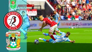 Bristol City vs Coventry City Highlights  Carabao Cup 202425 [upl. by Bodrogi]