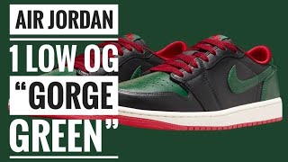 AIR JORDAN 1 LOW OG “GORGE GREEN” [upl. by Pauwles15]