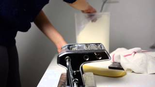 How to make fresh pasta at home using a stand mixer and pasta machine [upl. by Retsbew569]