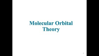 Molecular Orbital Theory [upl. by Acinorrev942]