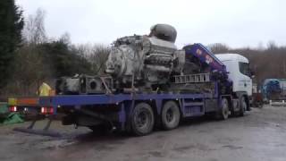 Napier Deltic engines arrive at the Anson Engine Museum [upl. by Wardlaw995]