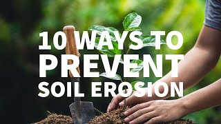 10 WAYS TO PREVENT SOIL EROSION [upl. by Joline780]