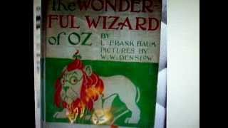 THE WONDERFUL WIZARD OF OZ FIRST EDITION 14 AND STORY LINESL FRANK BAUM [upl. by Elokyn]