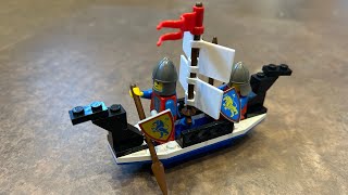 Building LEGO 6017 Ship King’s Oarsmen 1987 [upl. by Bork701]