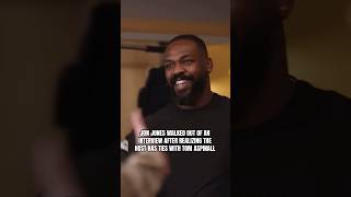 quotIts gonna be an Aspinallfestquot Jon Jones quickly left this interview 😳 via TNTSports [upl. by Torey]