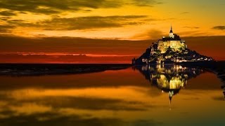 Le Mont Saint Michel  marée montante [upl. by Ahsietal]