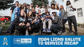 2024 Lions Salute to Service Recap [upl. by Zacek16]