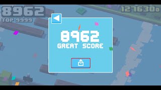 Crossy Road 8962  Top 5 All Time Score [upl. by Refeinnej]