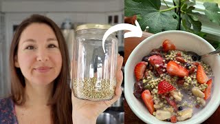 EASY Overnight Buckwheat for a HEALTHY VEGAN Breakfast WHOLE FOOD PLANT BASED Breakfast [upl. by Nelia]