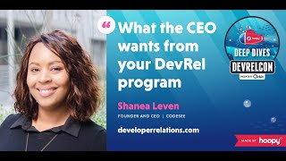 What the CEO needs from DevRel [upl. by Sheeb]