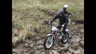 Yorkshire Classic pre 65 motorcycle championship trial Litton 230413 [upl. by Ilbert515]