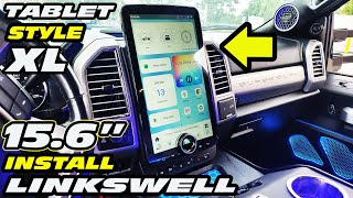 HOW TO INSTALL A LINKSWELL TStyle XL 156quot Screen into a Ford F250  F150 [upl. by Nrevel218]